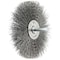 Weiler 4" Stem-Mounted Crimped Wire Radial Wheel, .008" Steel Fill, 1/4" Stem 17968 - alternate 2